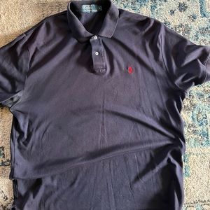 NAVY BLUE MENS POLO CASUAL SHIRT SIZE LARGE